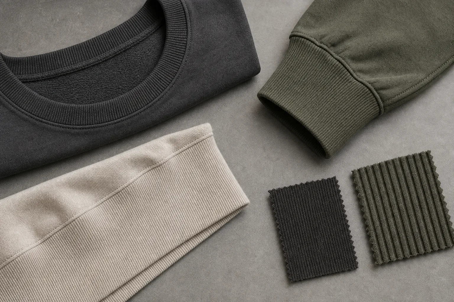 Rib Knit Fabric Types for Neckbands, Cuffs and Hem Bands