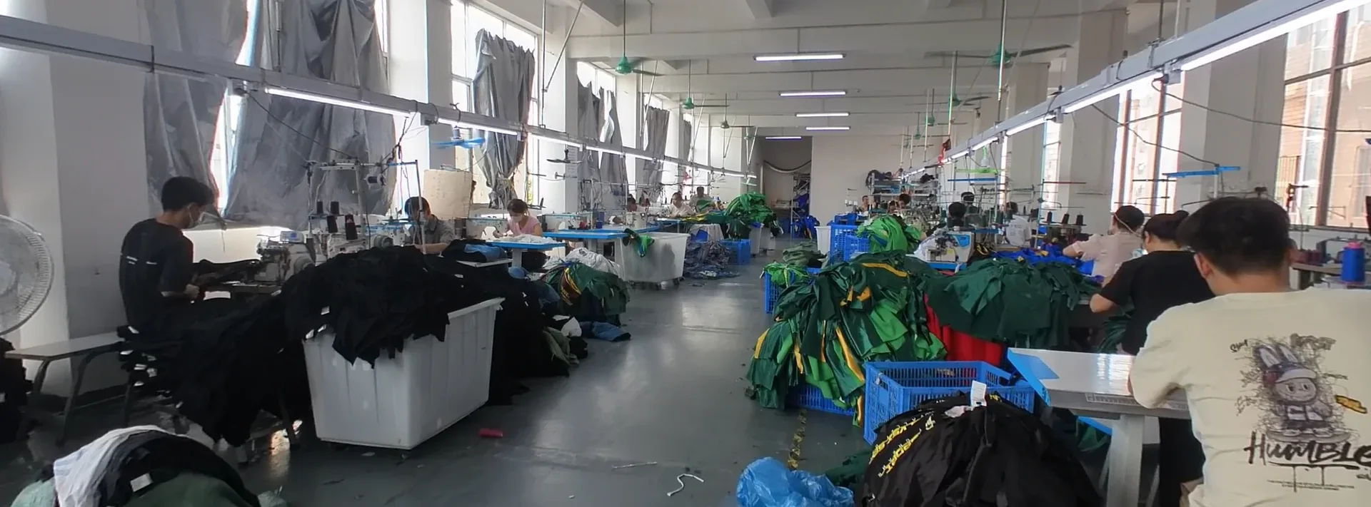 Sewing team working through a bulk order